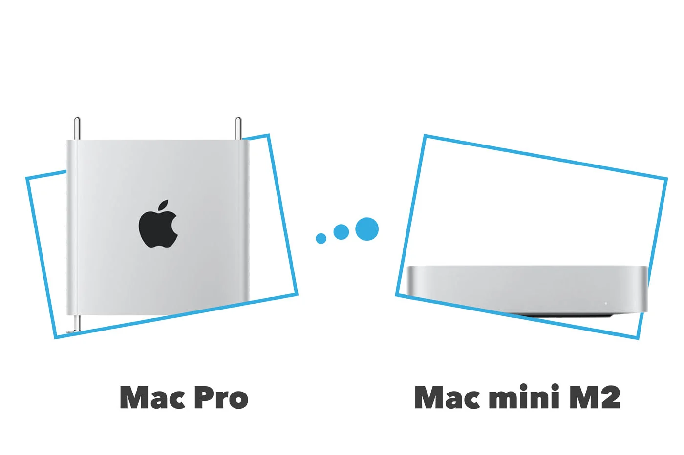Mac Pro と Mac mini M2 / M2 Pro (2023): スクリーンのない Apple コンピューターの比較