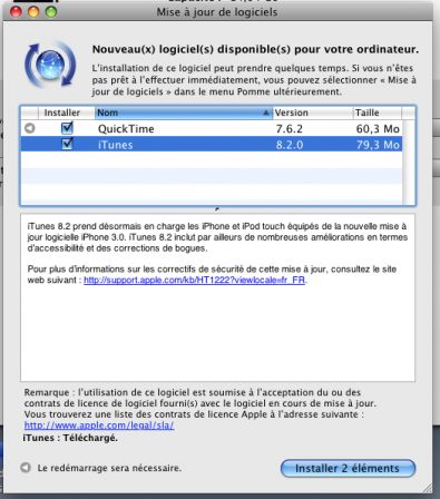iPhone OS 3用のiTunes 8.2が利用可能になりました