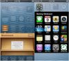 iOS 6 の 16:9 画面上のネイティブ iPhone アプリ: 12 個のアプリではなく 16 個のアプリが含まれるフォルダーとその他のキャプチャ...
