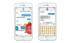 iOS 10.2、iMessage で新年のアニメーションを用意