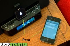 「Pear」: iPhone または iPad のミュージック ステーションへのワイヤレス アクセスを提供する賢いアクセサリ (ビデオ)